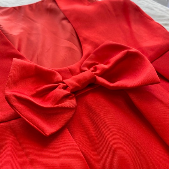 NWT Red Dress Boutique Open Back Red Dress With Bow in Size Medium - Picture 7 of 16